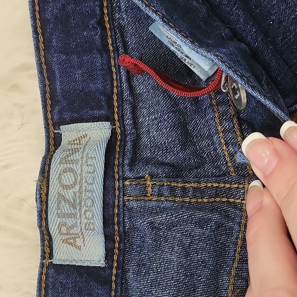 NWOT ARIZONA Boy's bootcut denim jeans size 10 slim - Picture 4 of 6